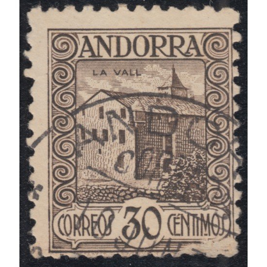 Andorra Española 21d ( 15d/24d ) 1931 VARIEDAD DENTADO