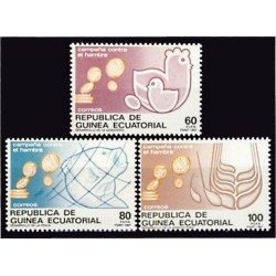 Guinea Ecuatorial 89/91 1987 Campaña contra el Hambre MNH Guinea Ecuatorial 89/91 1987 Campaña contra el Hambre MNH