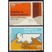 Guinea Ecuatorial 92/93 1987 Año Internacional de la Paz MNH