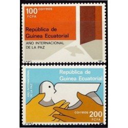 Guinea Ecuatorial 92/93 1987 Año Internacional de la Paz MNH Guinea Ecuatorial 92/93 1987 Año Internacional de la Paz MNH