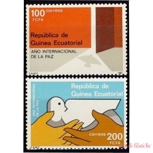 Guinea Ecuatorial 92/93 1987 Año Internacional de la Paz MNH