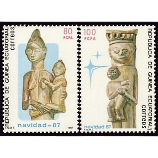 Guinea Ecuatorial 96/97 1987 Navidad 87 MNH Guinea Ecuatorial 96/97 1987 Navidad 87 MNH