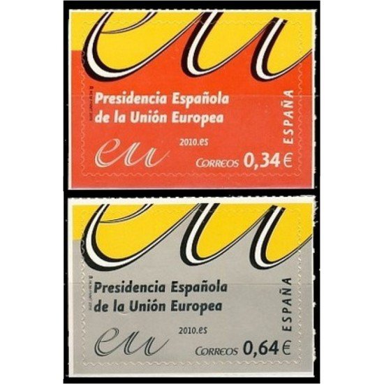 España Spain 4547/48 2010 Presidencia Española de la Unión Europea MHN España Spain 4547/48 2010 Presidencia Española de la Unión Europea MHN