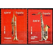 España Spain 4549/50 2010 Instrumentos Musicales MNH