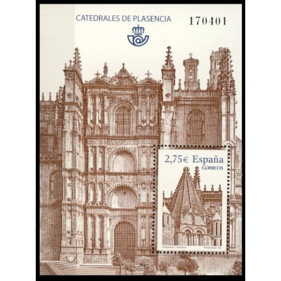 España Spain 4552 2010 Catedrales Plasencia MNH España Spain 4552 2010 Catedrales Plasencia MNH