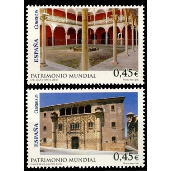 España Spain 4556/57 2010 Patrimonio Mundial MNH