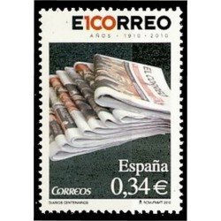 España Spain 4562 2010 Diarios Centenarios de El Correo MNH