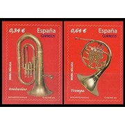 España Spain 4576/77 2010 Instrumentos Musicales MNH 