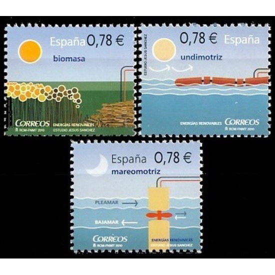 España Spain 4584/86 2010 Energías Renovables MNH