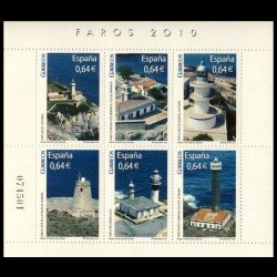 España Spain 4594 2010 Faros, lujo MNH