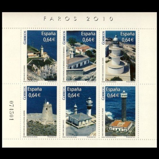 España Spain 4594 2010 Faros, lujo MNH España Spain 4594 2010 Faros, lujo MNH