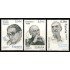España Spain 4598/00 2010 Personajes Vicente Ferrer Torrente Ballester F. Ayala MNH