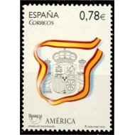 España Spain 4601 2010 América Upaep Símbolos Escudo Bandera MNH