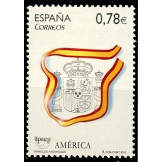 España Spain 4601 2010 América Upaep Símbolos Escudo Bandera MNH España Spain 4601 2010 América Upaep Símbolos Escudo Bandera MNH