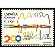 España Spain 4602 2010 Independencias Repúblicas Iberoamericanas Banderas MNH