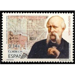 España Spain 4603 2010 Ensanche de Barcelona Ildefons Cerdà Plano MNH