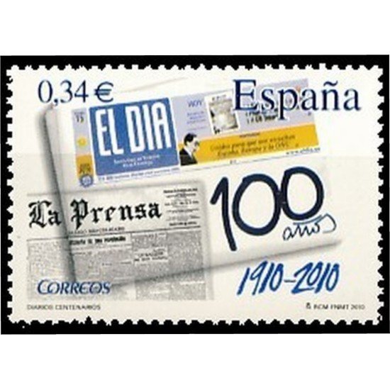 España Spain 4604 2010 Centenario Diario El Día Santa Cruz de Tenerife MNH España Spain 4604 2010 Centenario Diario El Día Santa Cruz de Tenerife MNH
