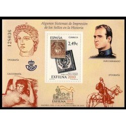 España Spain 4607 2010 Exfilna 2010 Sello Juan Carlos I La Maja desnuda MNH