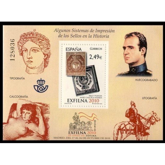España Spain 4607 2010 Exfilna 2010 Sello Juan Carlos I La Maja desnuda MNH España Spain 4607 2010 Exfilna 2010 Sello Juan Carlos I La Maja desnuda MNH