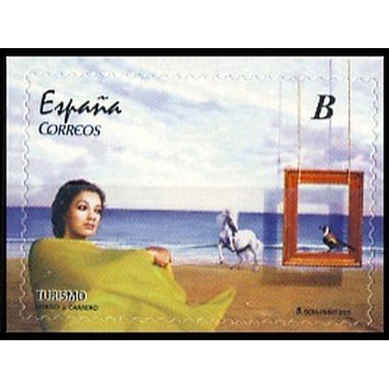 España Spain 4621 2011 Turismo Pintura de Carrero Mujer caballo Ave MNH Tarifa B España Spain 4621 2011 Turismo Pintura de Carrero Mujer caballo Ave MNH Tarifa B