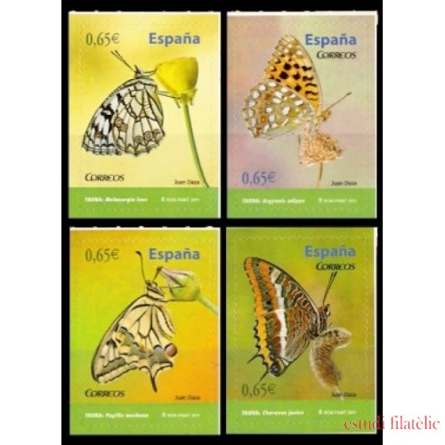 España Spain 4622/25 2011 Fauna Mariposas Butterfly MNH