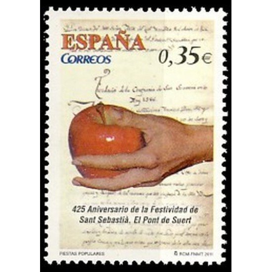España Spain 4626 2011 Fiestas Populares Sant Sebastià El Pont de Suert MNH