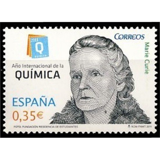 España Spain 4637 2011 Año Interquímica Premio Nobel 1911 Marie Curie MNH