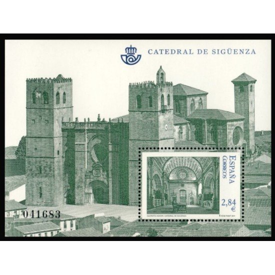 España Spain 4643 2011 Catedrales Sacristía Catedral Sigüenza Guadalajara MNH