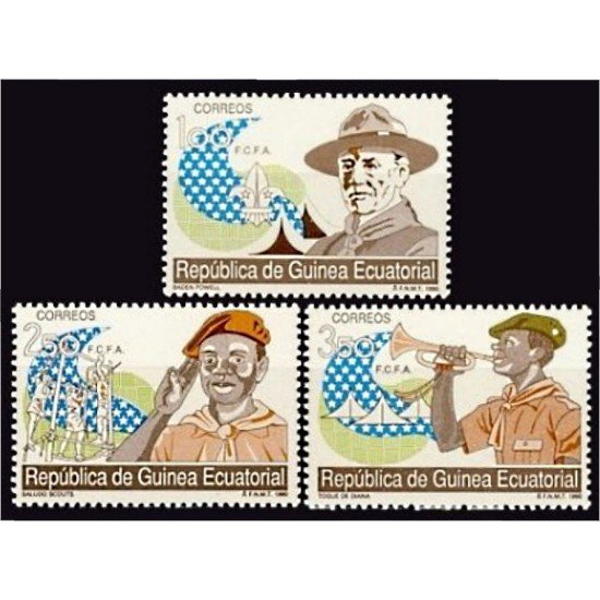 Guinea Ecuatorial 120/22 1990 Boy Scouts MNH Guinea Ecuatorial 120/22 1990 Boy Scouts MNH