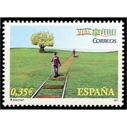 España Spain 4654 2011 Vías verdes Antiguas vías de tren Cicloturismo MNH España Spain 4654 2011 Vías verdes Antiguas vías de tren Cicloturismo MNH