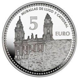 España Spain 2011 5 euros Capitales de provincia Lugo Plata Ag España Spain 2011 5 euros Capitales de provincia Lugo Plata Ag