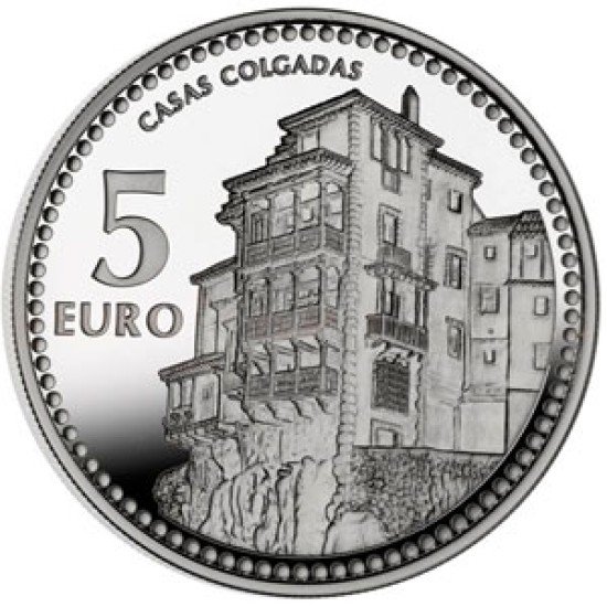 España Spain 2012 5 euros Capitales de provincia Cuenca Plata Ag España Spain 2012 5 euros Capitales de provincia Cuenca Plata Ag