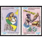 Guinea Ecuatorial 131/32 1990 Navidad 90 MNH Guinea Ecuatorial 131/32 1990 Navidad 90 MNH