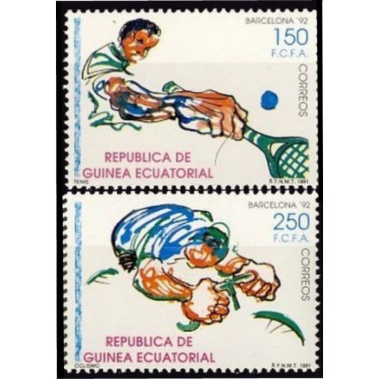 Guinea Ecuatorial 133/34  1991 Juegos Olímpicos Barcelona 92 MNH