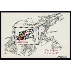 Guinea Ecuatorial 135 1991 Juegos Olímpicos Barcelona 92 Horse equitación caballo HB MNH Guinea Ecuatorial 135 1991 Juegos Olímpicos Barcelona 92 Horse equitación caballo HB MNH