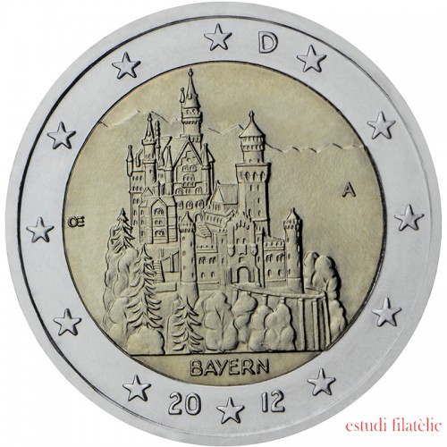 Alemania 2012 € euros conmemorativos Bayern  ( 5 monedas )