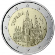 España 2012 2 € euros conmemorativos UNESCO Catedral de Burgos 