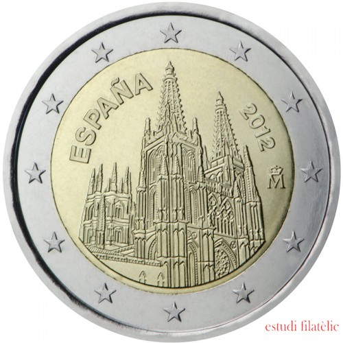 España 2012 2 € euros conmemorativos UNESCO Catedral de Burgos 