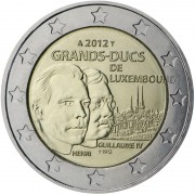Luxemburgo 2012 2 € euros conmemorativos Grandes duques 