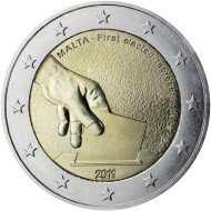 Malta 2011 2 € euros conmemorativos 1ª elección de representantes en 1849