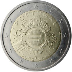 Portugal 2012 2 € euros conmemorativos X Aniversario del euro Portugal 2012 2 € euros conmemorativos X Aniversario del euro