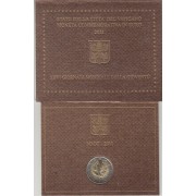 Vaticano 2011 Cartera Oficial Moneda 2 € euros Conmemorativos Jornada Mundial Juventud
