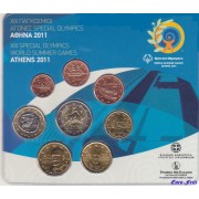 Monedas Euros Grecia Cartera 2011  Incluye 2 euros conmemorativos
