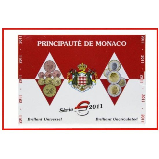 Monaco 2011 Cartera Oficial Monedas € euro Set Monaco 2011 Cartera Oficial Monedas € euro Set
