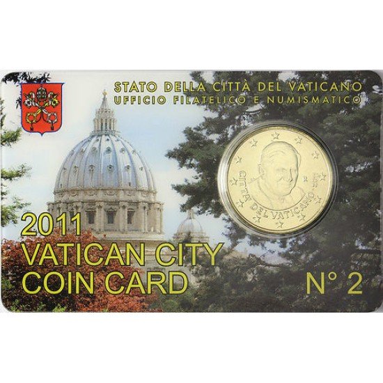 Monedas Euros Vaticano Cartera 2011 Moneda 50 cts