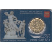 Vaticano 2012 Cartera Oficial Coin Card nº 3 Moneda 0.50 € euros 