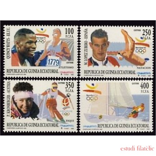 Guinea Ecuatorial 165/68 1993 Campeones Olímpicos MNH