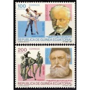 Guinea Ecuatorial 169/70 1993 Aniversario de grandes Músicos MNH Guinea Ecuatorial 169/70 1993 Aniversario de grandes Músicos MNH