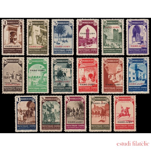 Cabo Juby 116/32 1940 Sellos de Marruecos habilitados MH