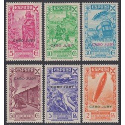 Cabo Juby Nº B - 1/6 1938 Historia del Correo Beneficencia MH Cabo Juby Nº B - 1/6 1938 Historia del Correo Beneficencia MH